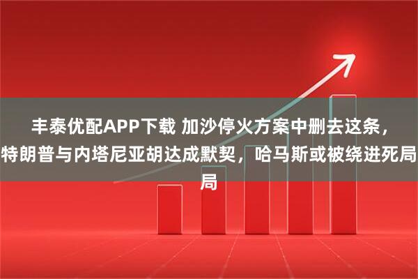 丰泰优配APP下载 加沙停火方案中删去这条,特朗普与内塔尼亚胡达成默契,哈马斯或被绕进死局
