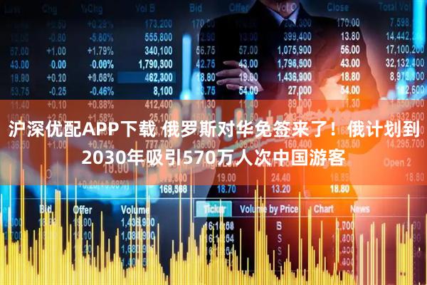 沪深优配APP下载 俄罗斯对华免签来了!俄计划到2030年吸引570万人次中国游客