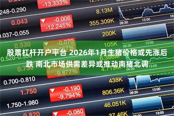 股票杠杆开户平台 2026年1月生猪价格或先涨后跌 南北市场供需差异或推动南猪北调
