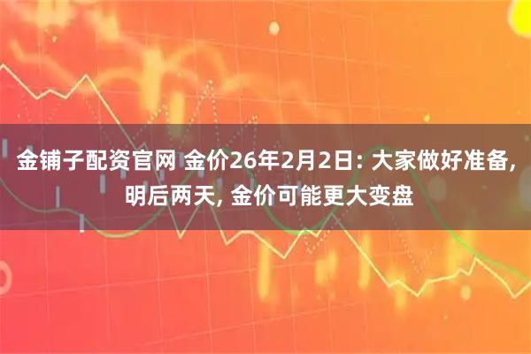 金铺子配资官网 金价26年2月2日: 大家做好准备, 明后两天, 金价可能更大变盘